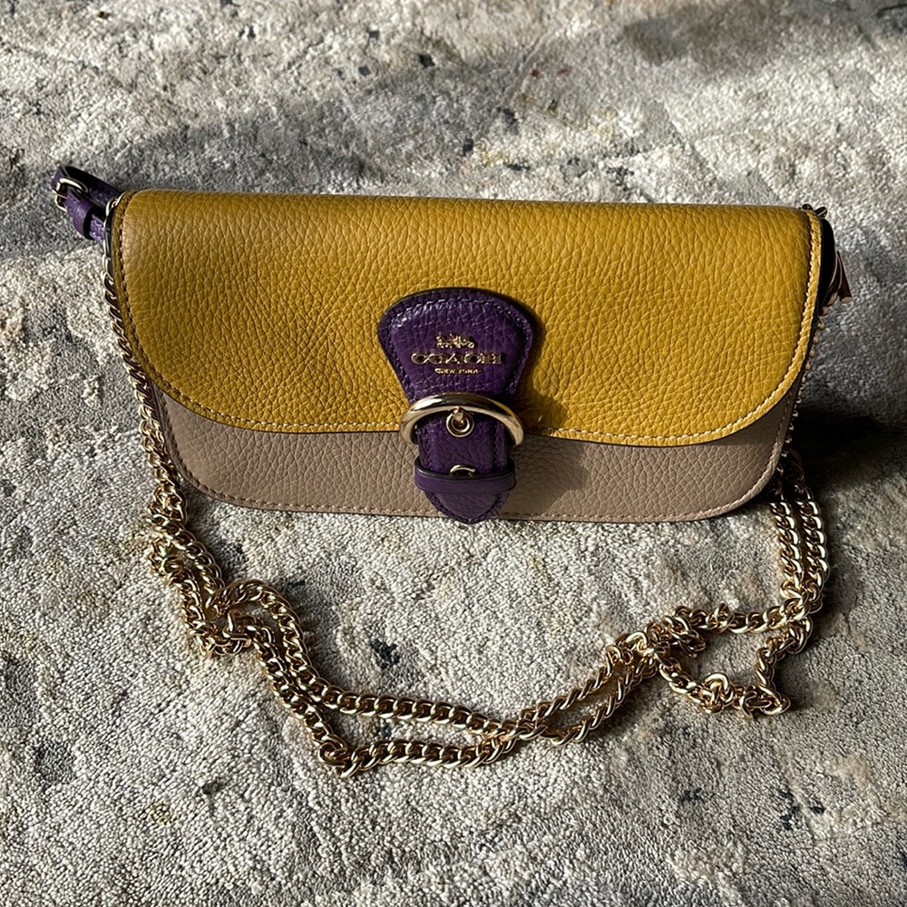 COACH KLEO crossbody color block/leather